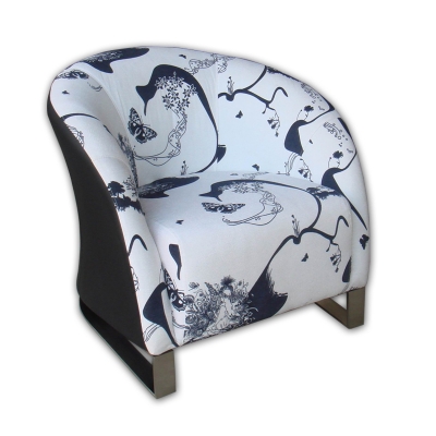 White-flower armchair